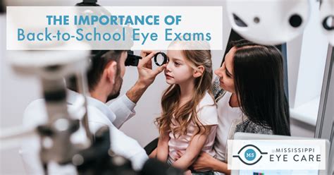 The Importance Of Back To School Eye Exams Mississippi Eye Care