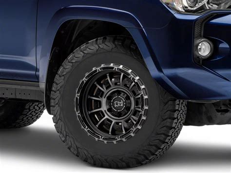 Black Rhino Toyota 4 Runner Legion Matte Black With Gray Tint 6 Lug Wheel 17x9 12mm Offset