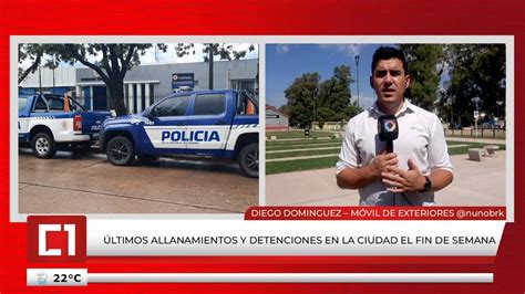 Últimos allanamientos y detenciones en la ciudad el fin de semana YouTube