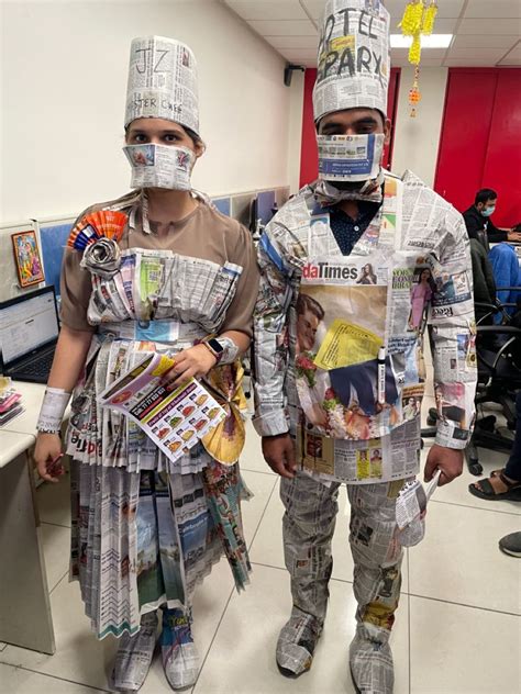 Wedding Newspaper Newspaper Dress Fancy Dress Competition Classy