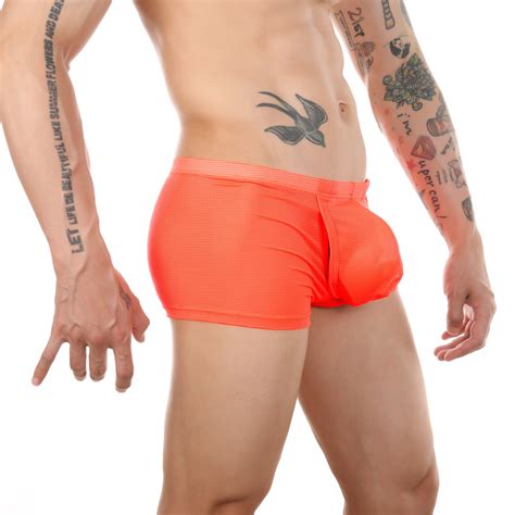 Boxer Shorty Sous V Tements En Maille Pour Hommes Boxer Sexy Sous