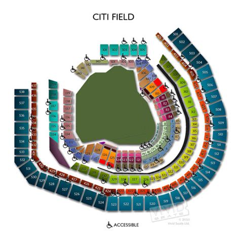 Citifield Seating Map Color 2018