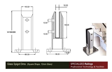 High Durable Stainless Steel Glass Spigot Clamp SUS316 SUS304