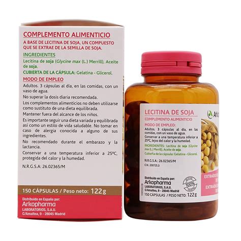 Comprar Arkopharma Lecitina De Soja 150 Cápsulas Farmacias Carrascosa