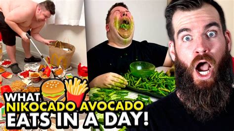 What Nikocado Avocado Eats In A Day To Lose Weight Youtube