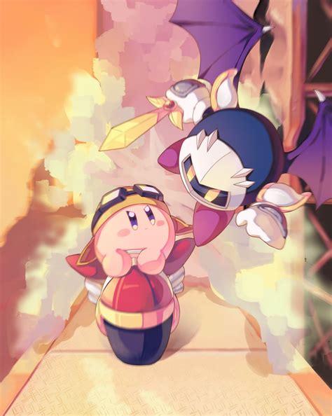 Kirby And Meta Knight Kirby Drawn By Nagatsukiariake Danbooru