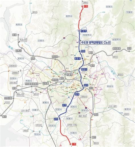 Gtx C 노선도 수도권 광역급행철도gtx C 서울