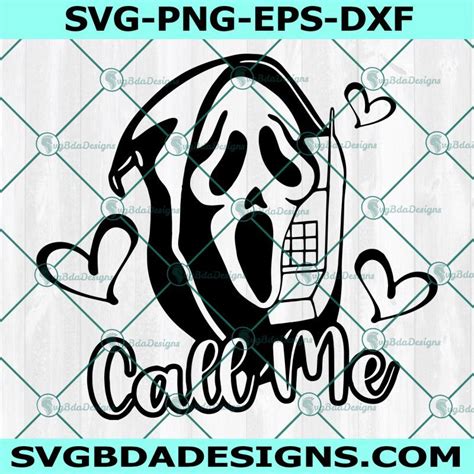 Ghostface Call Me Svg, Scream Ghostface, Horror Character Svg ...