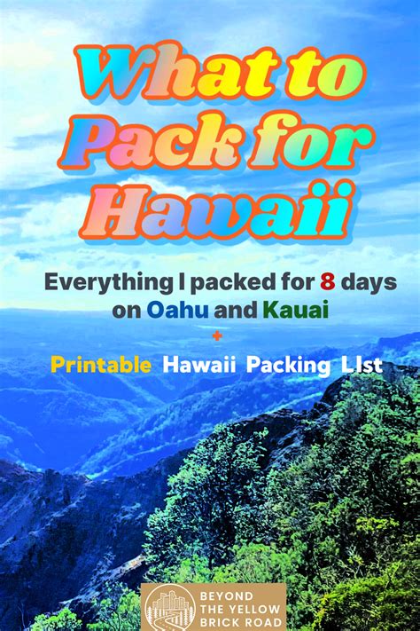 The Ultimate 8 Day Hawaii Packing List