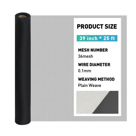 Snapklik.com : Solar Window Screen, 39In X 25Ft Window Screen Roll,Sun