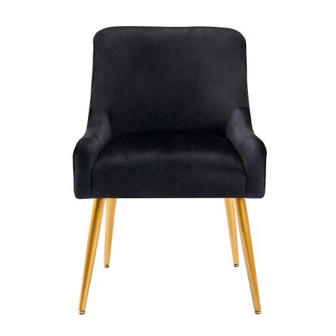 Jins Vico Modern Wide Accent Chair With Swoop Arm And Metal Legs