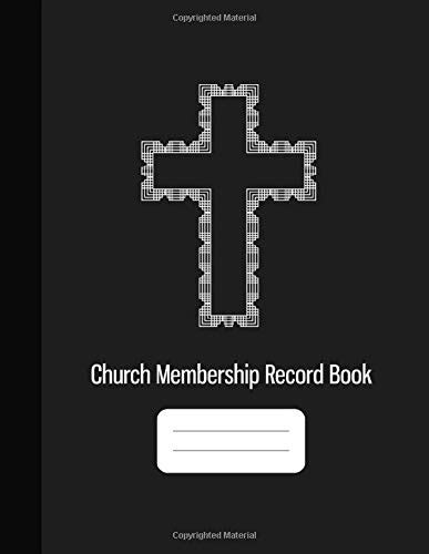 Church Membership Record Book: Church Membership Register, Church ...