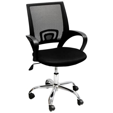 Silla Operativa Semi Ejecutiva Top Living Negra Office Mob