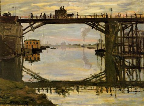 The Wooden Bridge - Claude Monet - WikiArt.org - encyclopedia of visual ...