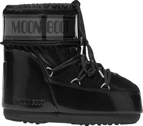 Moon Boot Black Shiny Low Icon Glance Snow Boots Inc Style