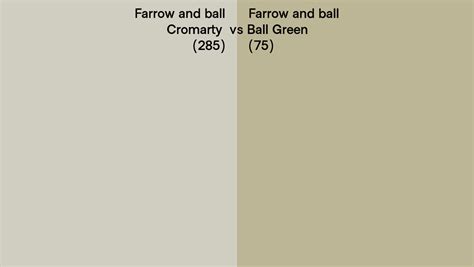 Farrow And Ball Cromarty Vs Ball Green Side By Side Comparison