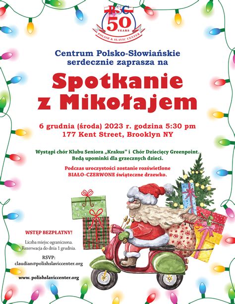 Zapraszamy Na Spotkanie Z Miko Ajem Grudnia Polish Slavic Center