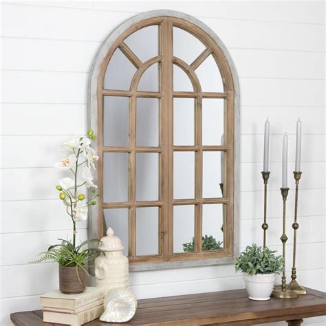 Inspirations Faux Window Wood Wall Mirrors