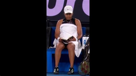 Naomi Osaka Relaxes With A Book Between Sets News Au Australia