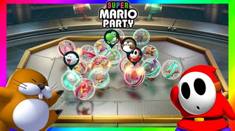 Super Mario Party Minigames Monty Mole Vs Shy Guy Vs Yoshi Vs Boo YouTube