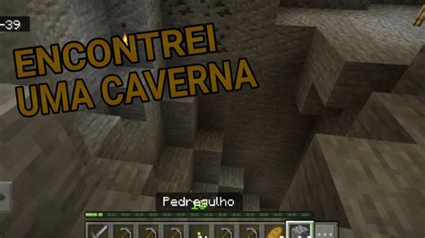 ENCONTREI UMA CAVERNA SECRETA Minecraft YouTube