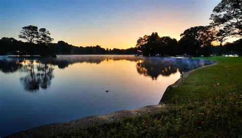 Premium Ai Image A Breathtaking Park Sunrise