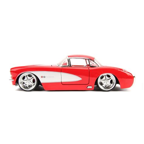 Bigtime Muscle 1957 Chevrolet Corvette 124 Scale Die Cast Metal Vehicle