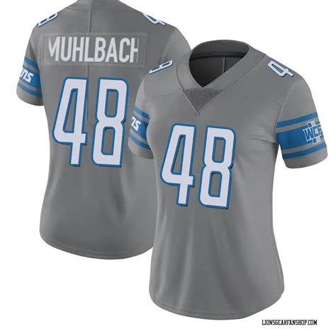 Don Muhlbach Women's Detroit Lions Nike Color Rush Steel Jersey - Limited