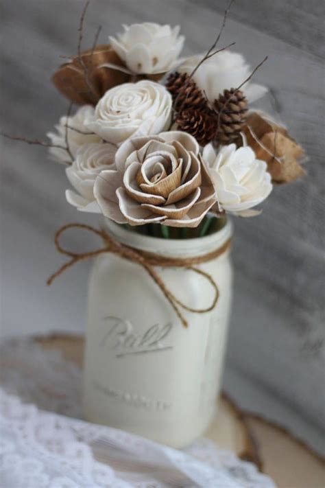 Winter Wooden Flower Arrangement Farmhouse Flourish Collection Rustic ...