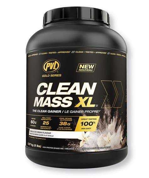 Pvl®️ Clean Mass Xl 1 Clean Weight Gainer W Real Ingredients Pvl Canada