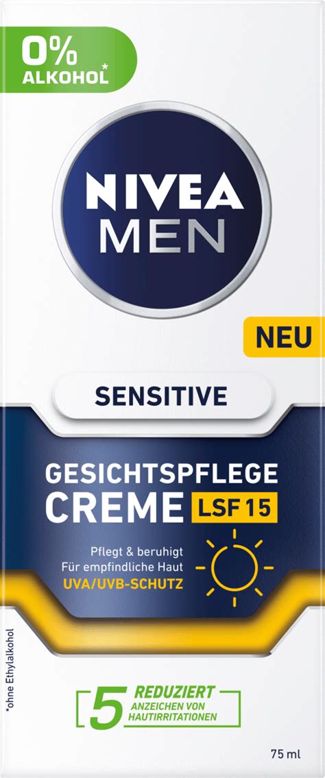 Nivea Men Sensitive Gesichtspflege Creme Lsf Ml Dm At