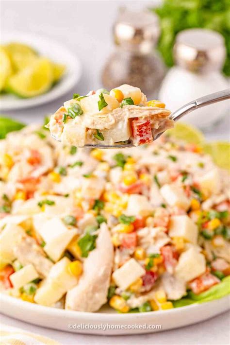 Mexican Chicken Salad Recipe Deliciously Home Cooked