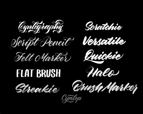 Procreate Lettering Brush Pack Brushes