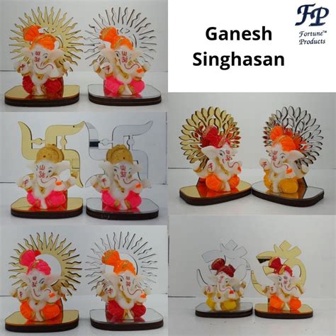 Multicolor Polyresin Lord Ganesha Statue For Home X Cms At Rs