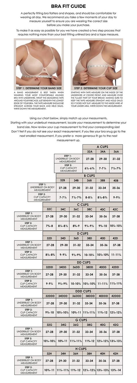 Visual Bra Size Chart Fit Guide Bra Sizes Chart Lively 40 Off