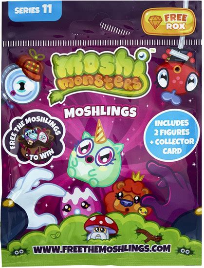 Moshi Monsters Free The Moshlings Free The Moshlings Series 11 Mini Figure 2 Pack Vivid Toywiz