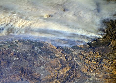 Orbital View Of Southern California Wildfires From The Space Station