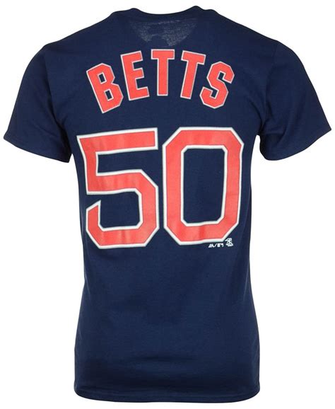 Majestic Mens Mookie Betts Boston Red Sox Player T Shirt Macys