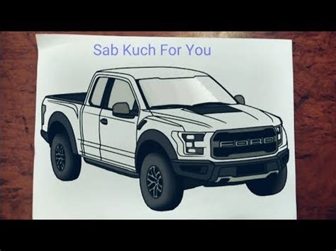 How To Draw Suv Car Ford F Raptor Step By Step Easily