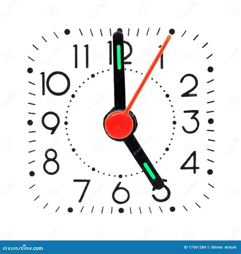 Clock Showing 5 Oclock Stock Images Image 17561384