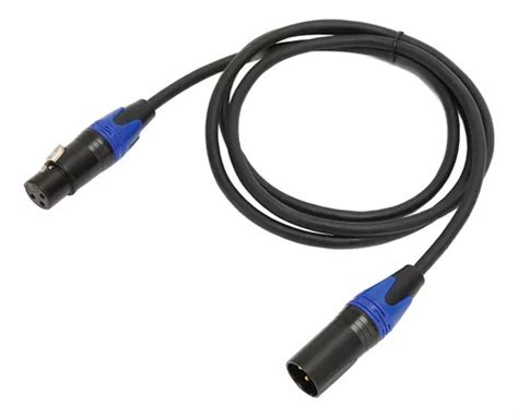 Cabo Xlr Para Fêmea De 3 Pinos Som Hifi Sem Perdas Banha