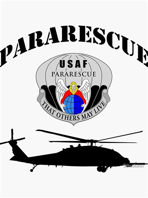 Pararescue Pavehawk Sticker For Sale By 5thcolumn Redbubble