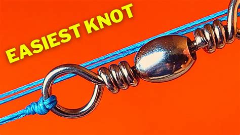 Fishing Knots Tutorial How To Tie Swivel To Fishing Line Easiest