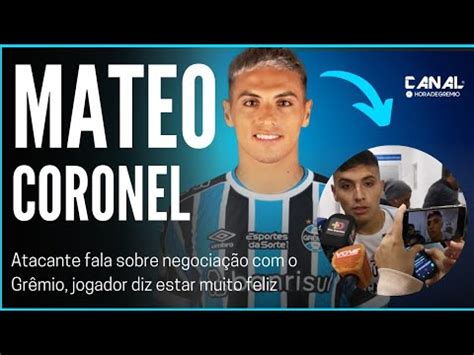 L Encaminhado Mateo Coronel Fala Da Negocia O Para Ser Jogador