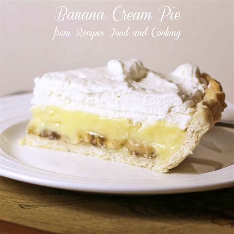 Banana Cream Pie Sundaysupper Recipes Food And Cooking