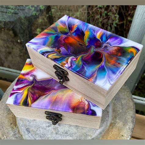 Jewellery Boxes In 2021 Wood Jewelry Box Diy Resin Crafts Epoxy