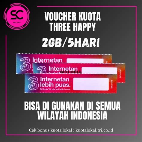 Jual Voucher Tri Happy Gb Hari Nasional Shopee Indonesia