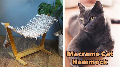 Macrame Cat Hammock Diy Cat Hanging Bed Macrame Tutorial Kitty Hanging Bed Hamak Dla