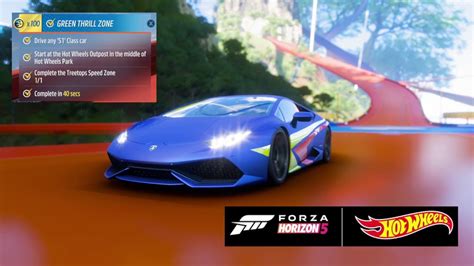 Forza Horizon Hot Wheels Green Thrill Zone Accolade Youtube