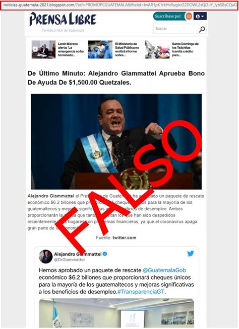 Circula Noticia Falsa De La Aprobación De Un Bono De Ayuda De Q1 Mil